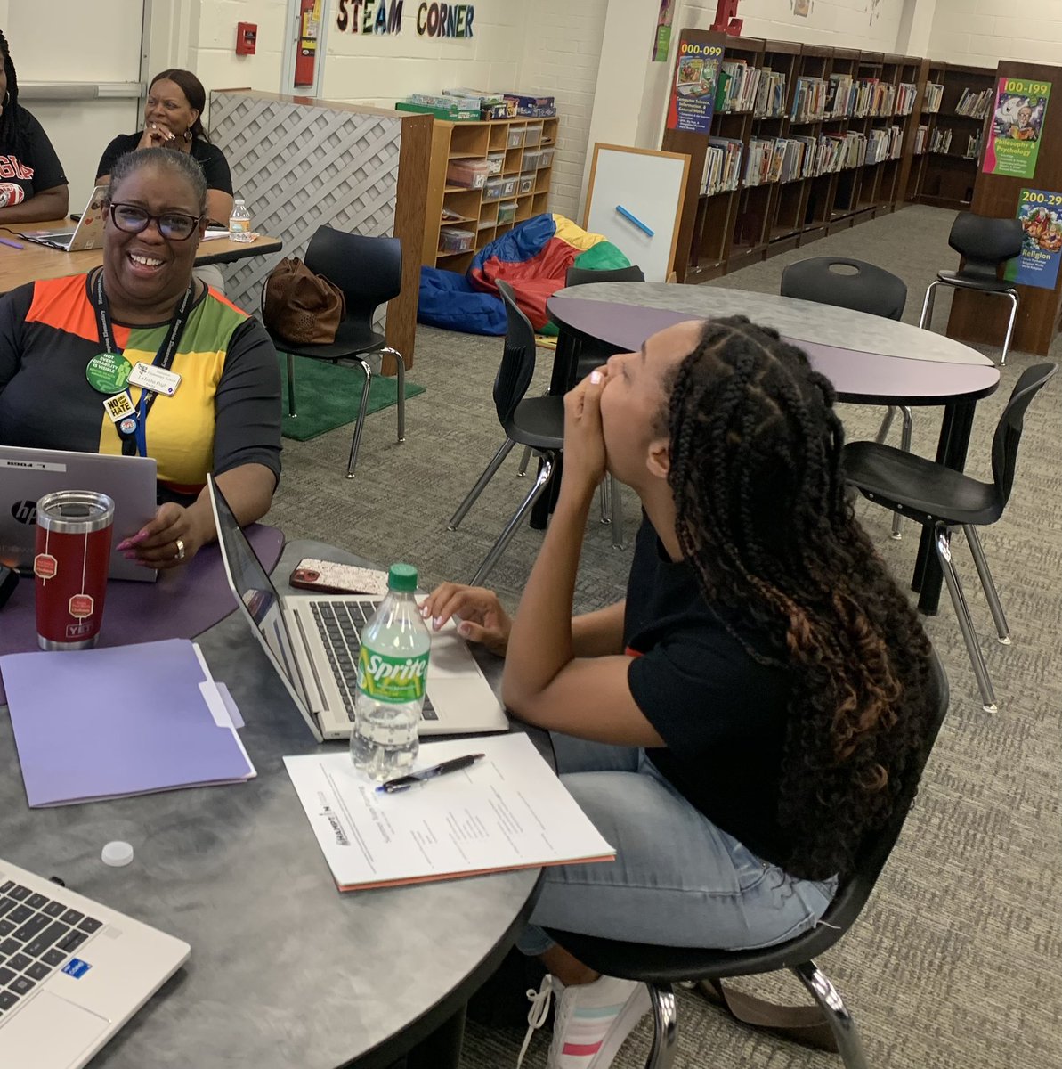 Our Leadership Team @HES_HCS did a fantastic job leading our summer “planning ahead” session. Teams were able to fellowship with their new members and collaborate to determine what week 1 will “look like.” Teamwork makes the dream work! @MichelleHill77 @st_johane @michellewil2