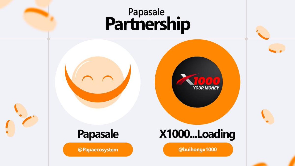 We are happy to announce our Partnership with " t.me/buihongx1000 "

Let's welcome "buihongx1000" community in PapaSale 🤝

We will work together to make the space safe.

Follow  us:
✅️TG group:
 t.me/Papaecosystem
✅️TG Channel:
 t.me/Papaecosystem_…