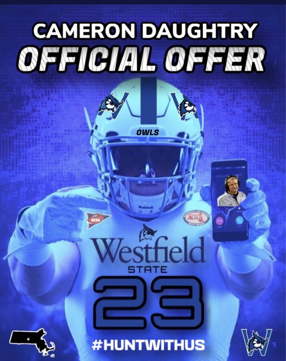 AGTG Blessed to say I’ve received an Official Offer from Westfield  state University 💜