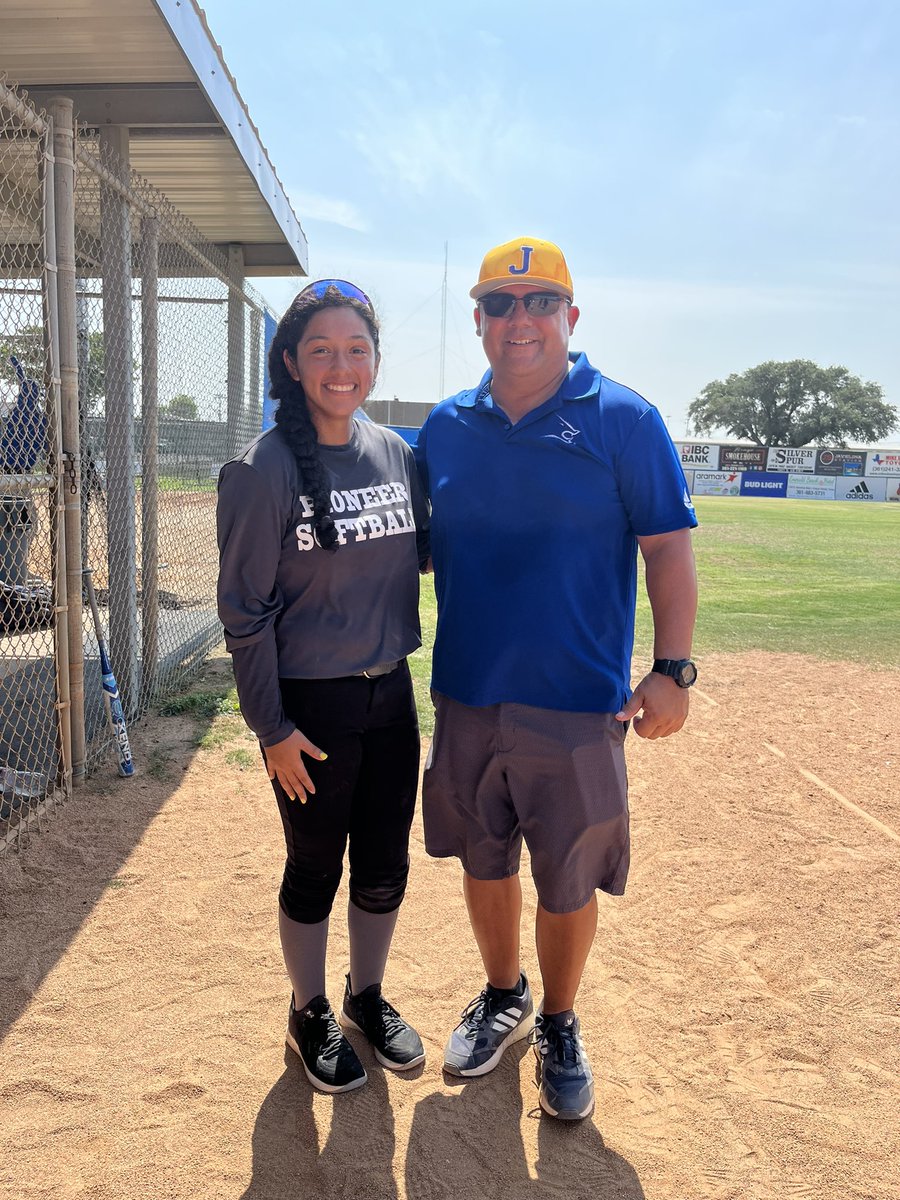 FNunez2024's tweet photo. Thank you to Texas A&amp;M Kingsville softball coaching staff and players for providing me with valuable information and feedback to improve! Really enjoyed your camp! @s3baseball_ @CorkyGallegos https://t.co/eGUB19ASwt