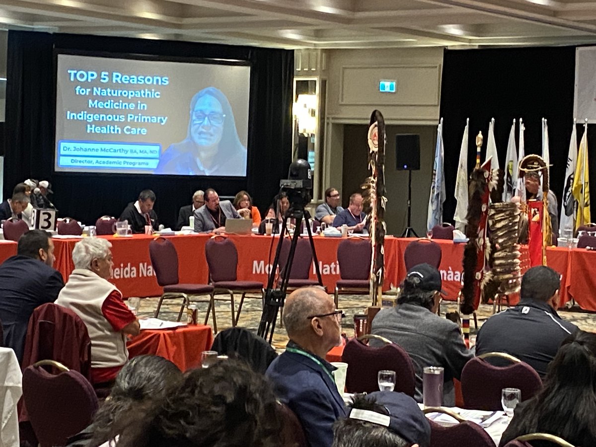 Today Dr. Johanne McCarthy, ND, had the opportunity to speak with the Chiefs of Ontario Assembly about the importance of access to naturopathic medicine for Indigenous Peoples, including access to naturopathic services under the NIHB program.