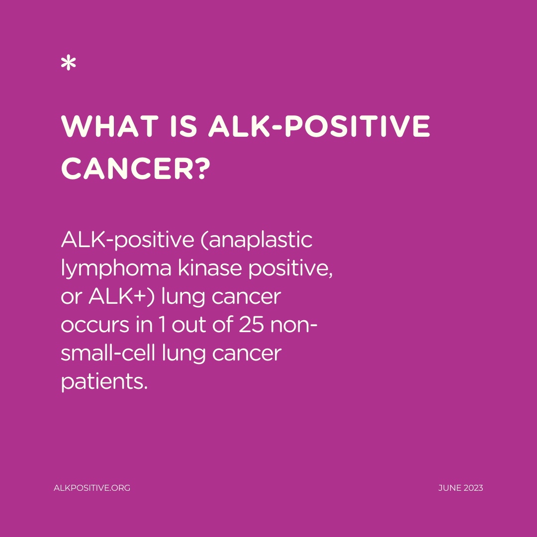 #QuickFact: ALK-positive cancer accounts for approximately 1 in every 25 non-small-cell lung cancer patients and occurs in approximately 30% of lung cancer patients diagnosed under age 40. Join us in making a difference this #ALKPositiveAwarenessMonth.