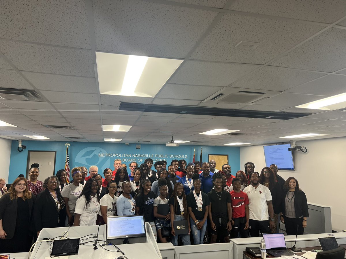 Thank you to Dr. Battle and the  members of MNPS school board for recognizing the accomplishments of our State Championship Track Team. Our Firebirds &amp; Lady Firebirds commitment to scholarship and athleticism continues to yield success. <a href="/MiriamHarring14/">Miriam Harrington, Ed.D</a> <a href="/MetroSchools/">Metro Schools</a>