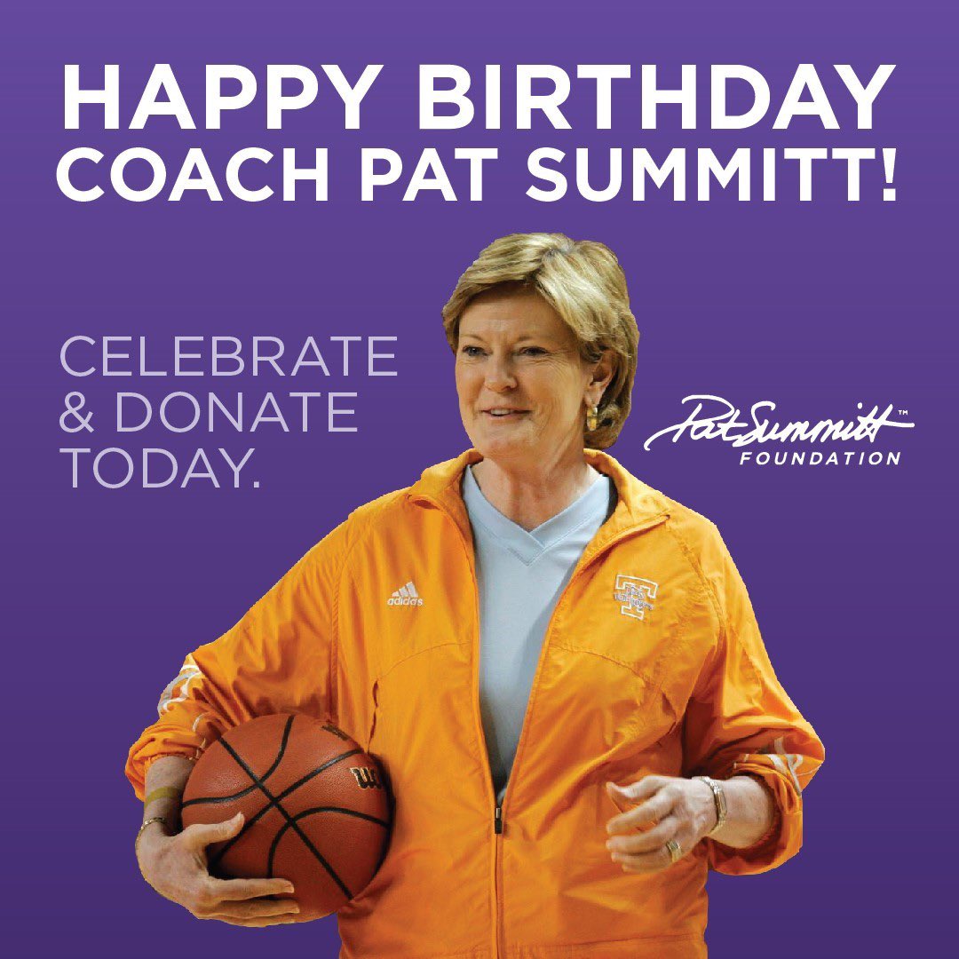 Arion carter (@arioncarter) on Twitter photo Happy birthday Coach Summitt! Help keep her legacy alive by donating to Pat Summitt’s Day of Giving presented by Tennessee Orofacial Myology. <a href="/WeBackPat/">Pat Summitt Foundation</a> Happy birthday Coach Summitt! Help keep her legacy alive by donating to Pat Summitt’s Day of Giving presented by Tennessee Orofacial Myology. <a href="/WeBackPat/">Pat Summitt Foundation</a>