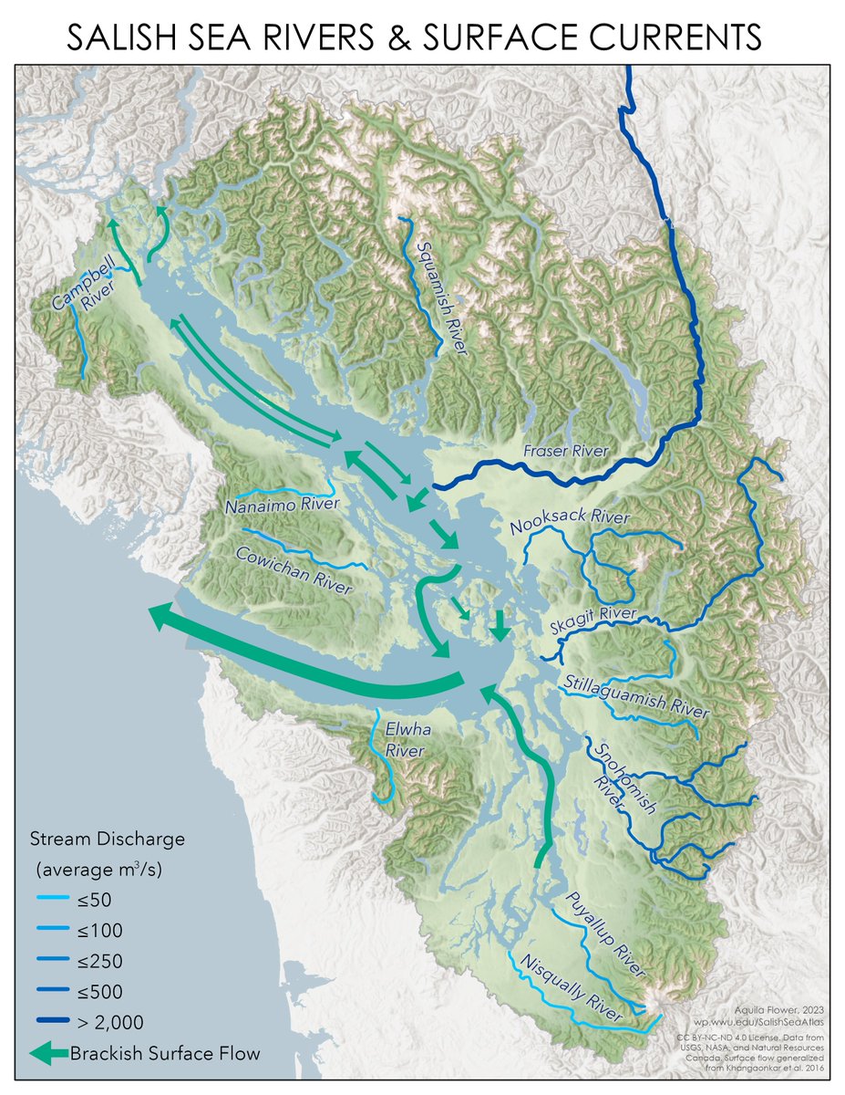 Recent discussions about the proposed Roberts Bank terminal and its potential transboundary effects are a reminder of the significance of the Fraser River for the entire #SalishSea. Map details: shorturl.at/iuRS3. #RBT2