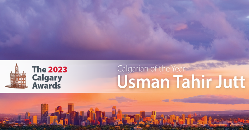 cityofcalgary's tweet photo. The 2023 Calgarian of the Year is Usman Tahir Jutt. @usmantahirjutt became the youngest McDonald’s owner/operator in Canada. Behind the scenes, he supports youth, sport and young women in Calgary through his business, volunteer and philanthropic endeavors.

#YYCAwards
