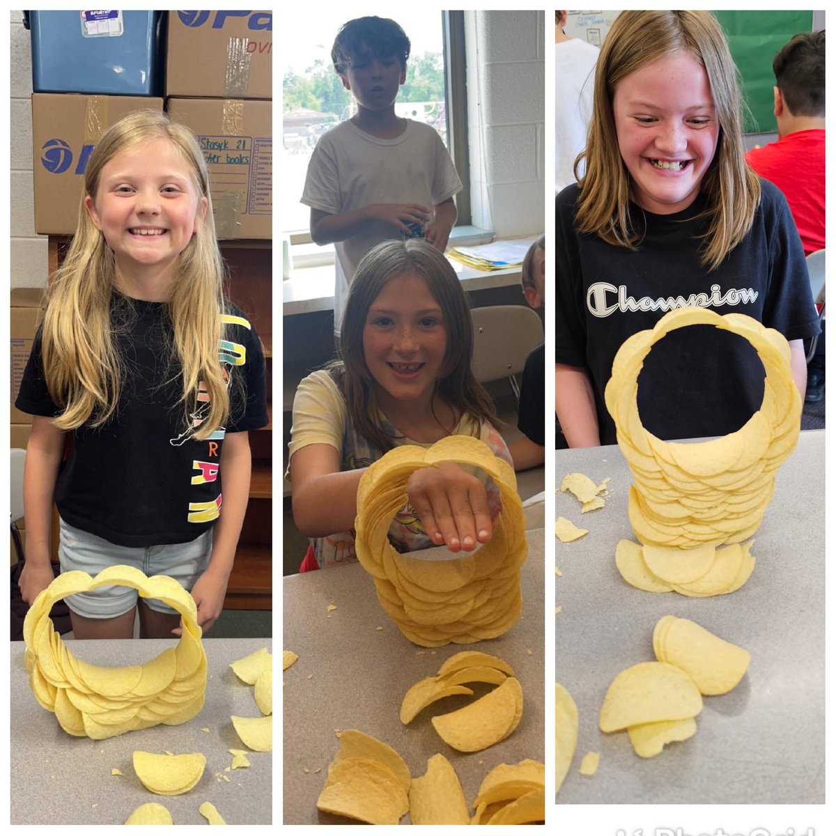 MrsStasyk's tweet image. Having fun on the last full day of 4th grade! #pringlechallenge @myLSPS @VioletAllStars