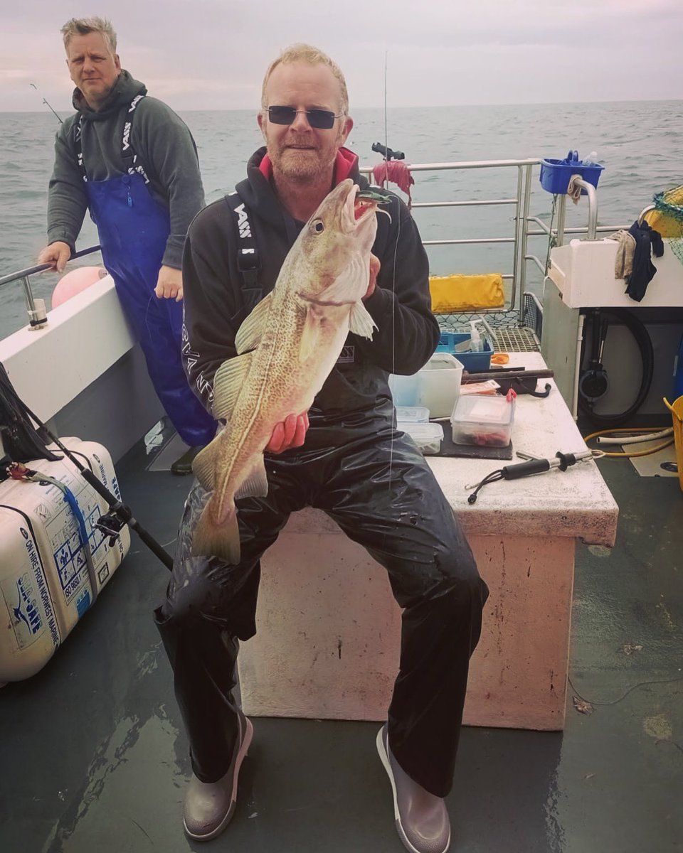 There's some nice cod on the off shore wrecks this June, the best so far is 8lb. 📸 John Wallington (Outcast III). #EatOurFish