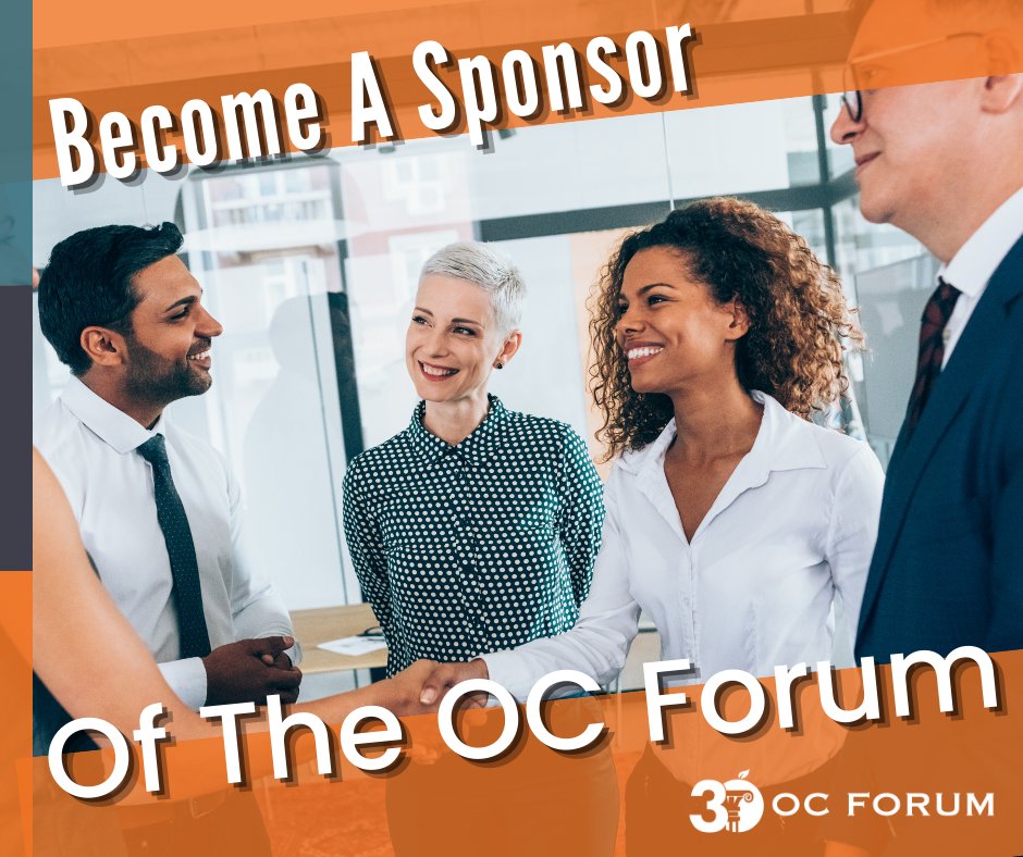 Become a supporter of the OC Forum today! Visit our sponsor page to learn more about our opportunities! ocforum.org/sponsor
#OCForum  #orangecounty #jointheconversation #Sponsor #becomeasponsor