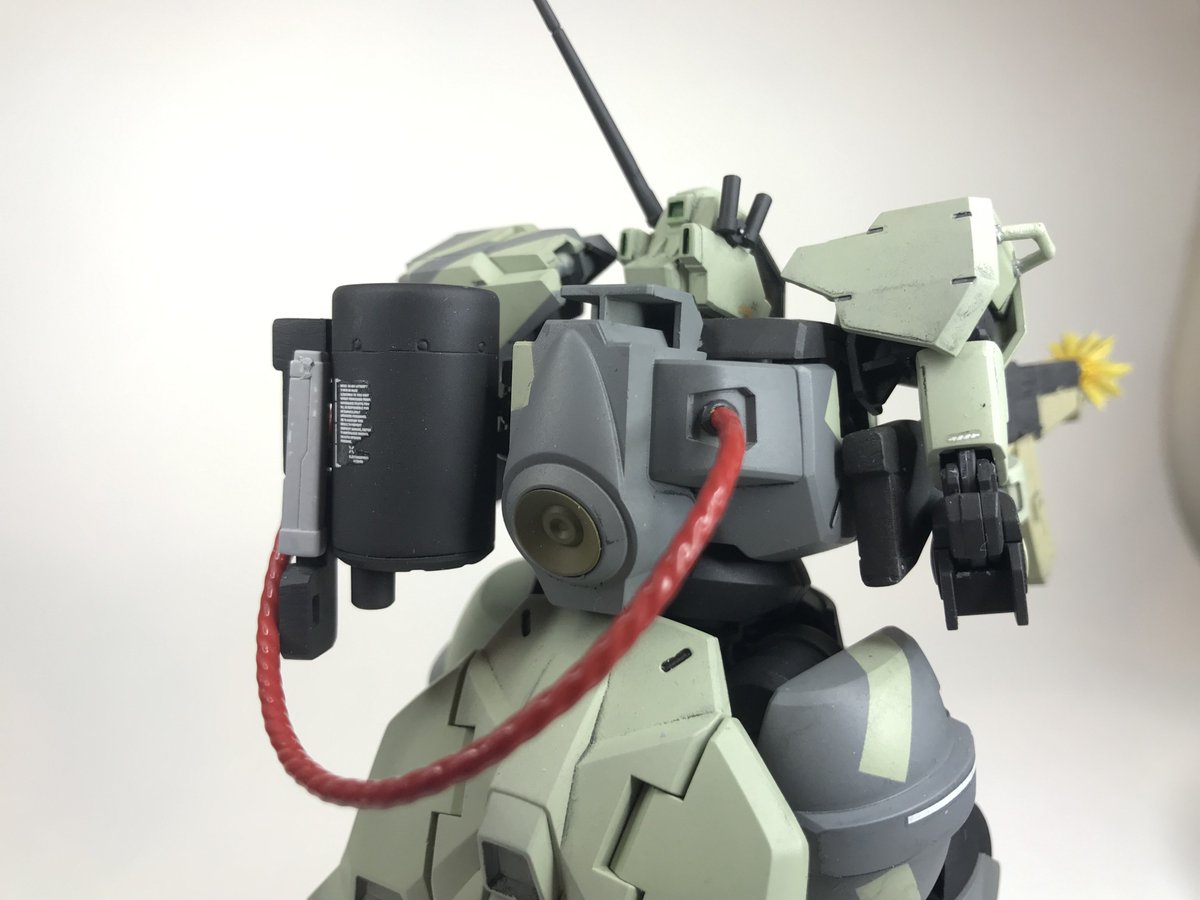 Neonlightillusi's tweet photo. Complete! Dilanza 'Economy Express' Type, made by Jeturk for selling on the cheap. Ended up pretty Dougram. #gunpla #witchfrommercury https://t.co/8CmAcIYrEM