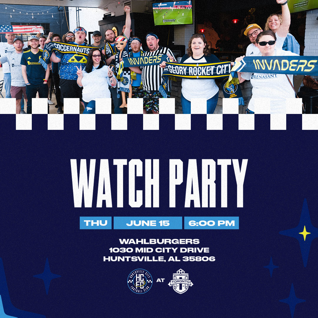 HuntCityFC's tweet image. We're on the road tomorrow, but you can still watch the match at our official Watch Party at Wahlburgers 🚀