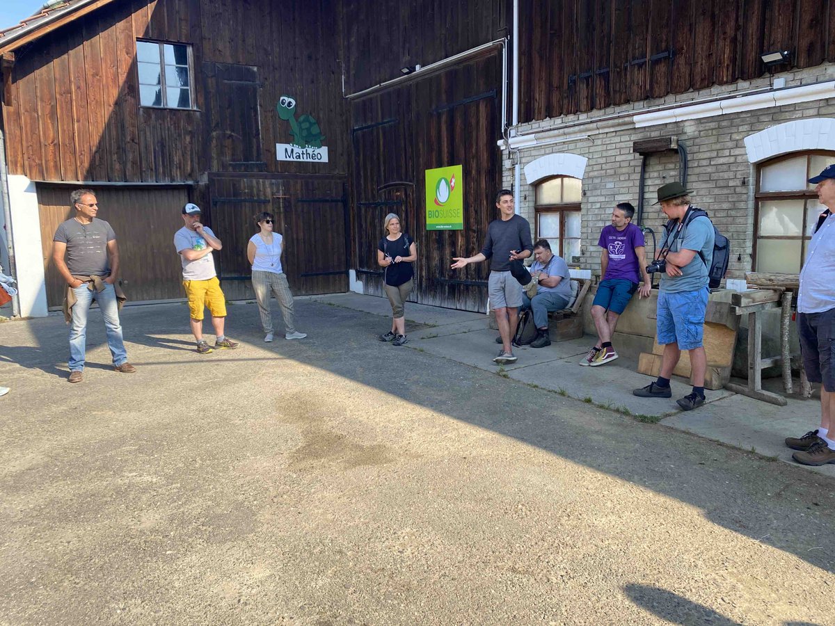 Ermias_Be's tweet image. Witnessed the power of agroforestry in action on a Swiss agricultural landscape! Inspired by the young agroforestry who strategically planted rows of apple trees on his crop field, boosting both biodiversity and farm productivity. 
 @agroscope  @FelixHerzog6 @DigitAFproject