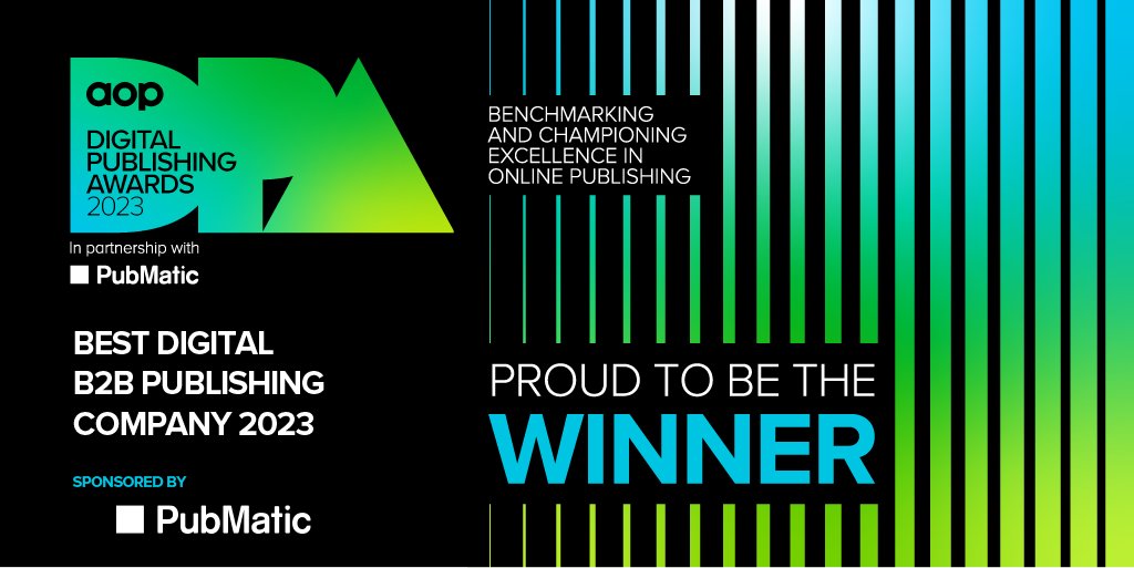 A big round of applause to @Incisive Media for winning Best Digital B2B Publishing Company of the Year – sponsored by @PubMatic – at the #AOPAwards23 this evening.