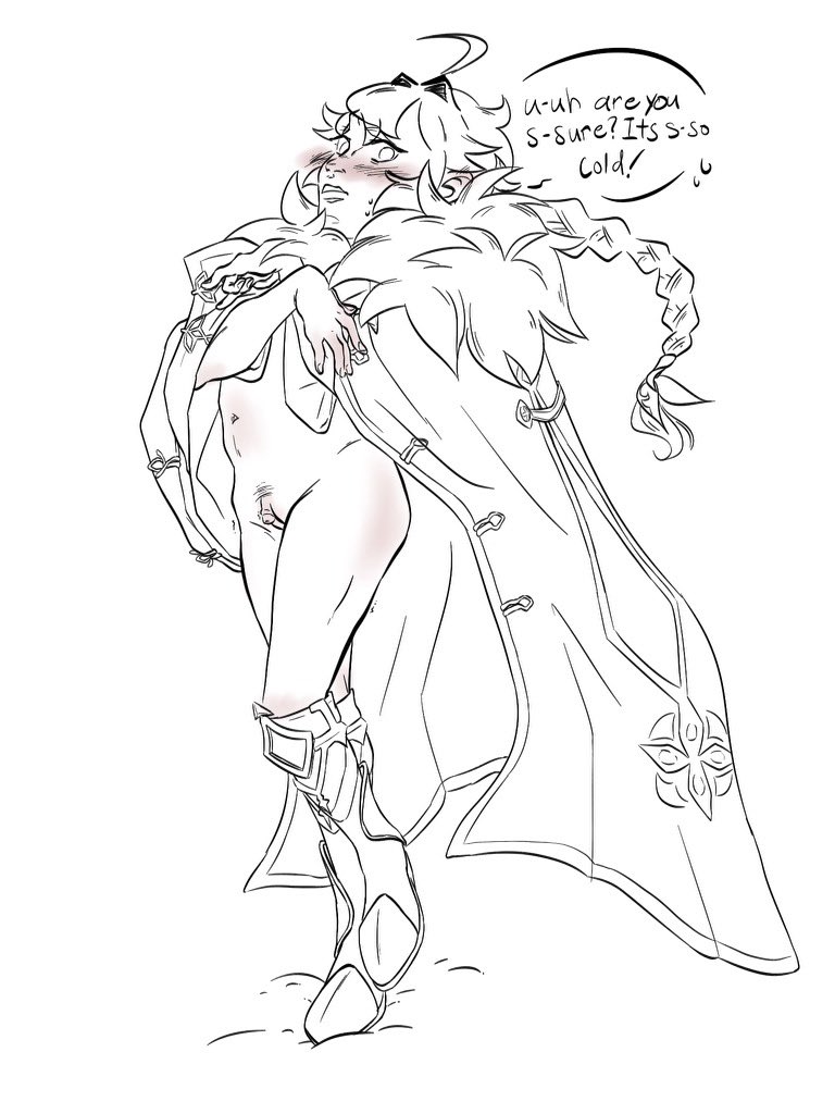 mox18plus's tweet photo. He’s beauty he’s grace 😌 
Day 2: Fatui 
@allforaether #AetherWeek2023 #nsfw https://t.co/m6FNom0VeG