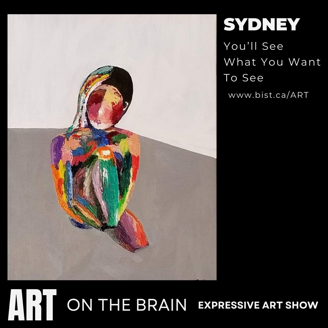 Our Art On The Brain Expressive Art Show features over 40 artists who live with the effects of #braininjury.  Check out these incredible pieces which help raise awareness of this condition which is the # 1 disabler in the world. #braininjuryacrosscanada  bist.ca/art