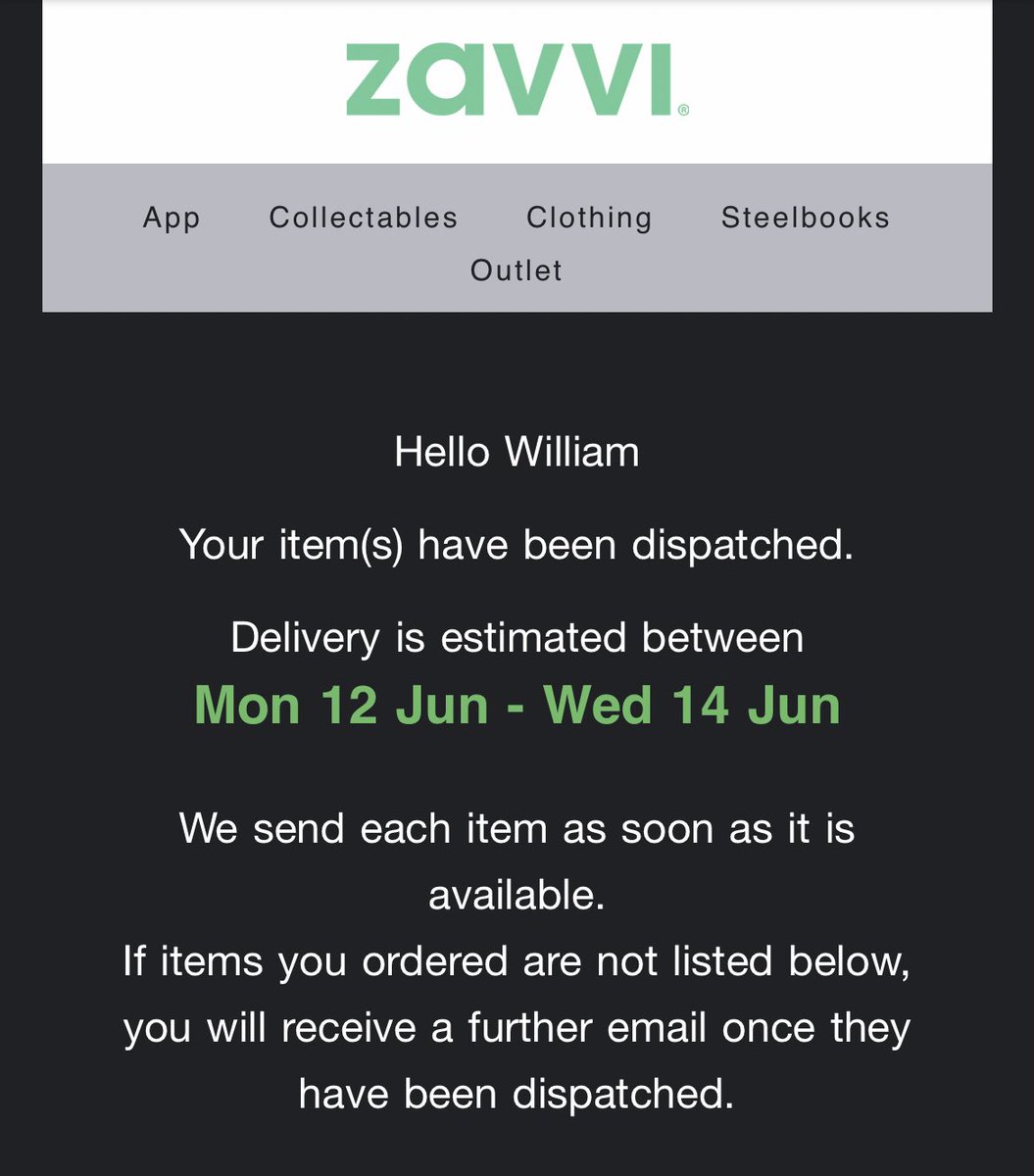 PokeProwseYT's tweet photo. @zavvi_cs Evening, please can I double check my order’s status? I got an email saying it’s been dispatched and that it should have been delivered by today, but on the website it’s saying that the order has been processed. https://t.co/jplBWZLgRj