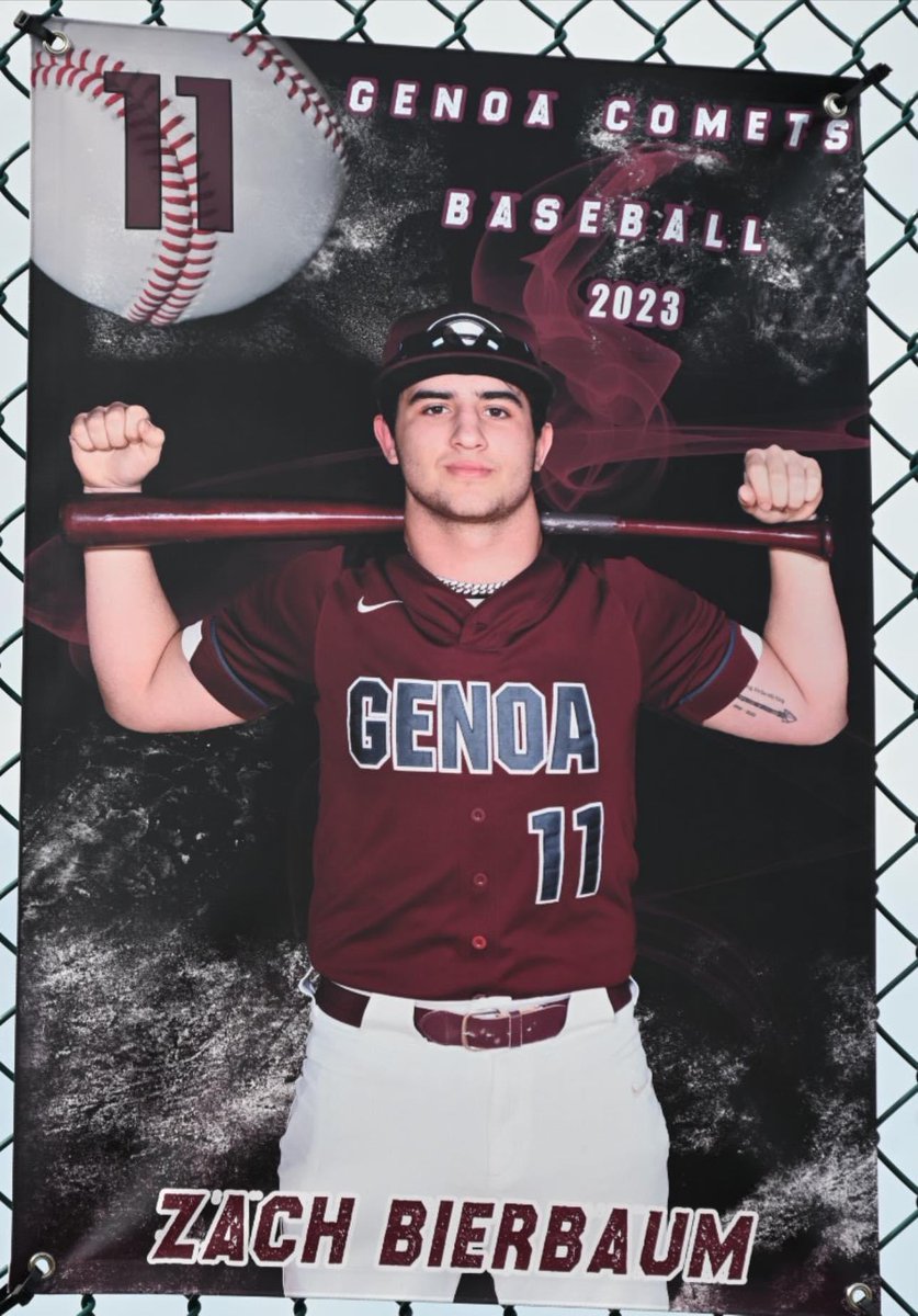 GenoaBaseball's tweet photo. @_ZachB_11 @BBelegrin @rob_messenger24 will participate in the District 9 All Star game tomorrow at Sports Force Park.  #onelasttime #onceaCometalwaysaComet https://t.co/oq2qWnRp0X