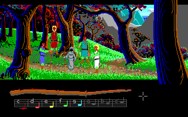 Such lovely pixel art. This is one of my favorite backgrounds in #LOOM. #lucasarts #adventuregames