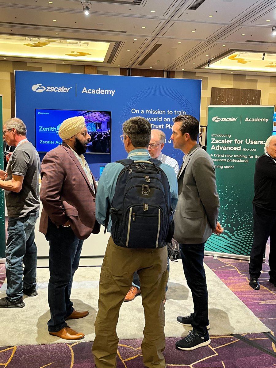 zscaler's tweet photo. If you're at #ZenithLive2023, don't miss our Innovations Expo Hall! Our partners are here to show you how we work together to keep your organization secure (and a bunch of other cool stuff, too!). https://t.co/te7GMDTo8C