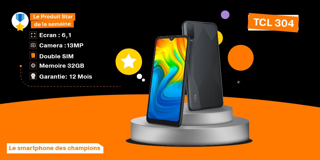 Orange_Mali's tweet photo. Célébrez les succès scolaires de vos enfants avec le tout nouveau smartphone TCL 304 à partir de 45 900 F seulement ! 
Rendez-vous sur l’application Orange Mali Sugu
#SuccèsScolaire #SmartphoneTCL #Examen https://t.co/1DyMyRCIvf