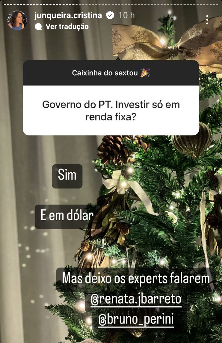 pesquisas_elige's tweet photo. 🚨NÃO É PIADA: A fundadora do Nubank pediu que os seguidores investissem no Dólar após a vitória do Lula, citando Renata Barreto, apoiadora de Jair Bolsonaro (PL), como referência🤭🤭 https://t.co/Gjjpz6y8oc