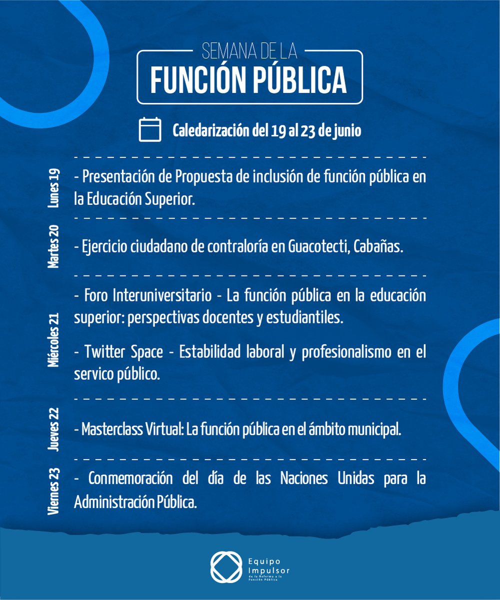 ¡Se viene la semana de la función pública!🤩 Y hemos preparado varias actividades para conmemorar el Día de Naciones Unidas🇺🇳 para la Administración Pública.🏦
Acá te compartimos más información. ℹ️