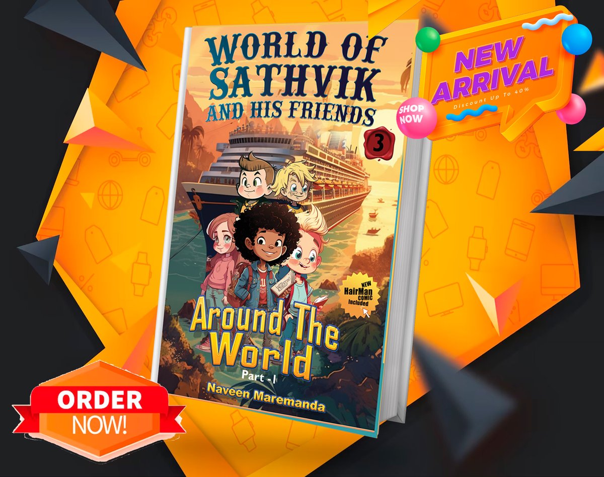 WorldofSathvik's tweet photo. Exciting news! "World of Sathvik and his friends: Around the World (Part 1)" is now available for sale! Join Sathvik and his gang on a thrilling adventure across continents . Get ready for a journey like no other! 📚#ChildrensBooks #KidsLit #Bookworms #Bookstagram #Storytime https://t.co/TnfPDEu1jI