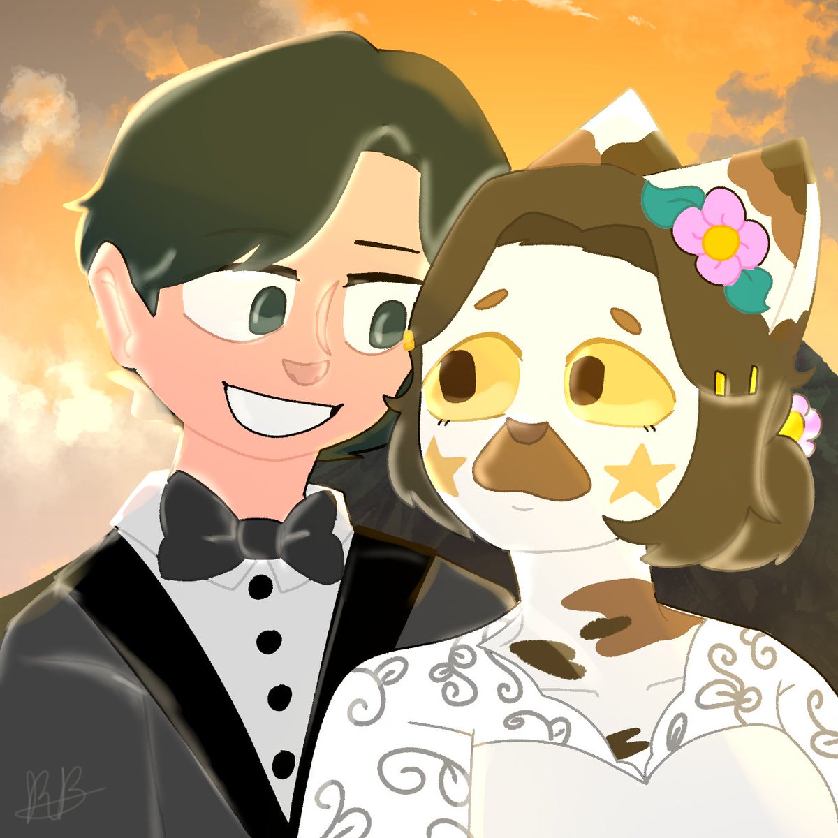 Roseanimation27's tweet photo. congratulations for your first wedding!🎉
( @vincymosqueda  and @MushROM630 )

@DingusMech @GreenRevenge2 @TBC41Foundation 💕 https://t.co/8xFXfDqmHe