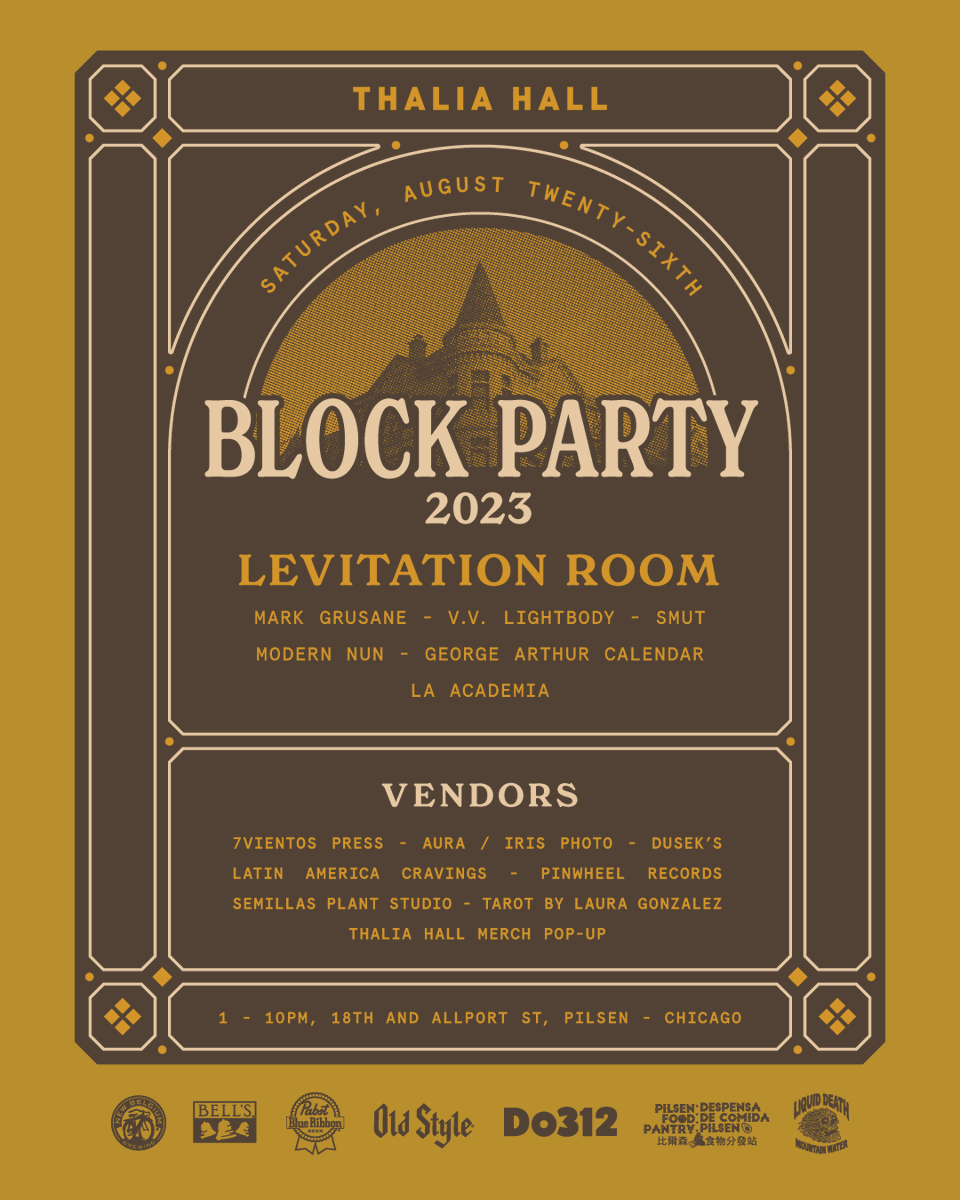ThaliaHallChi's tweet photo. The Thalia Hall Block Party returns to Allport Street on Sat, Aug 26th! Join us in Pilsen for a fun day of music, drinks, food, and local vendors.
All ages, FREE (but if you're able, we suggest a $5 donation to benefit Pilsen Food Pantry.)

RSVP via Do312: https://t.co/oJcUizi8Tg https://t.co/xi0I99CyzV