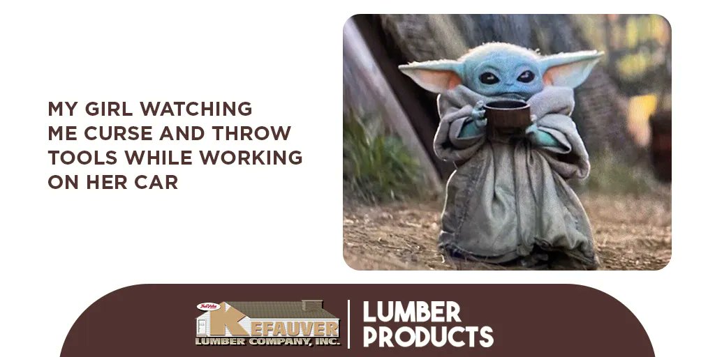 This is extremely accurate. 

#Kefauvers #HarCo #Lumber #Wood #MD #Maryland #MarylandBusiness #SmallBusiness #SmallBusinessesNeedYou #TrueValue #HardwareStore #Hardware #BuildingSupplies #ShopLocal #HarfordCounty #HarfordCountyMD #Jarrettsville #BelAirMD #Baltimore #YorkCounty