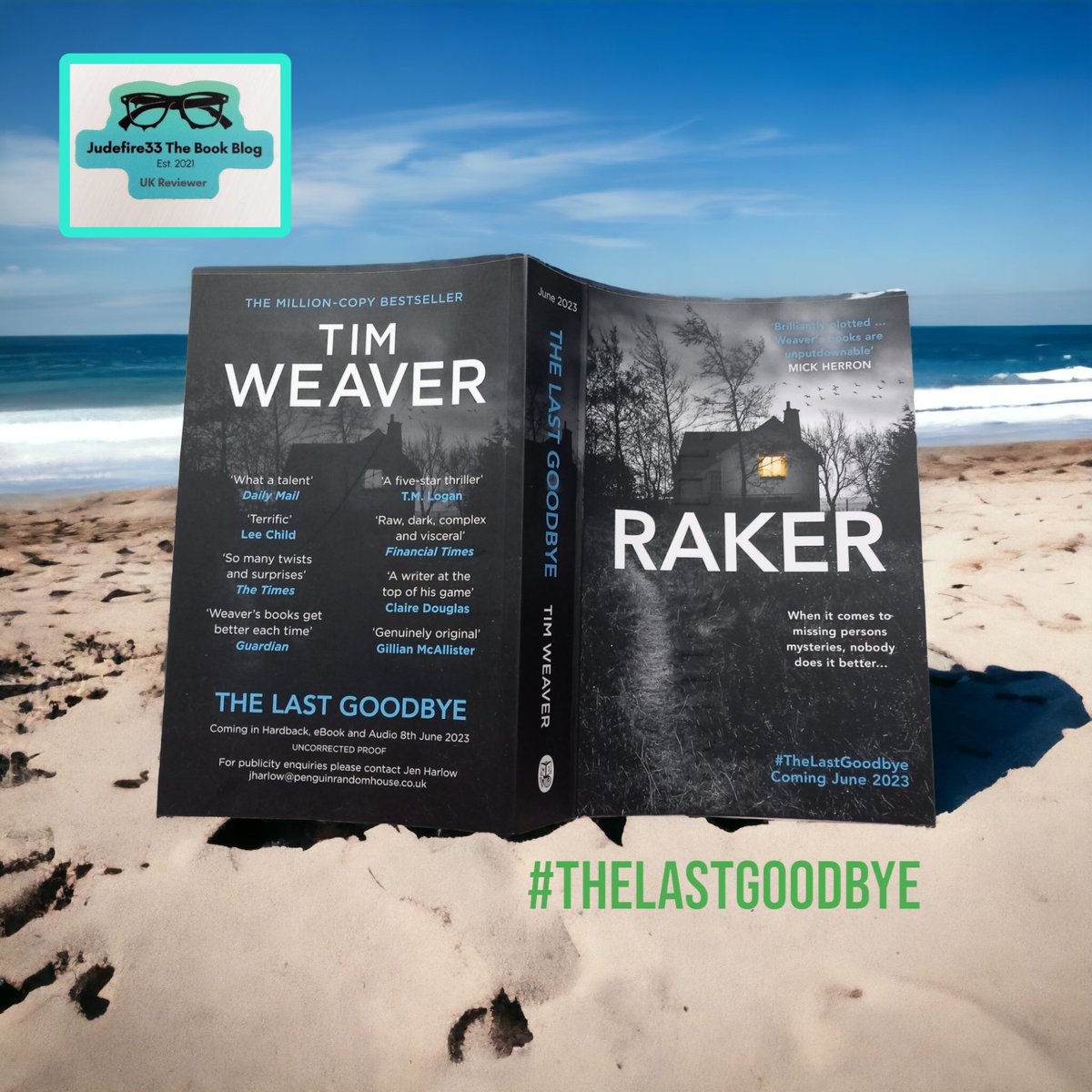 Phew just finished #TheLastGoodbye by @TimWeaverBooks  @MichaelJBooks..#DavidTaker #Book12 ... absolutely gripping and utterly engrossing!! Full review to follow but 5 ⭐️⭐️⭐️⭐️⭐️ read!!
