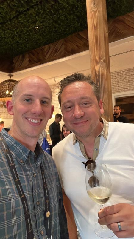 The Yacht Rocks party has started. It's great hanging out with my Hewshott buddy <a href="/brandoncreel85/">Brandon Creel, CR-T, CEE, CTS-D, ANP, RCDD</a> #yachtrocks