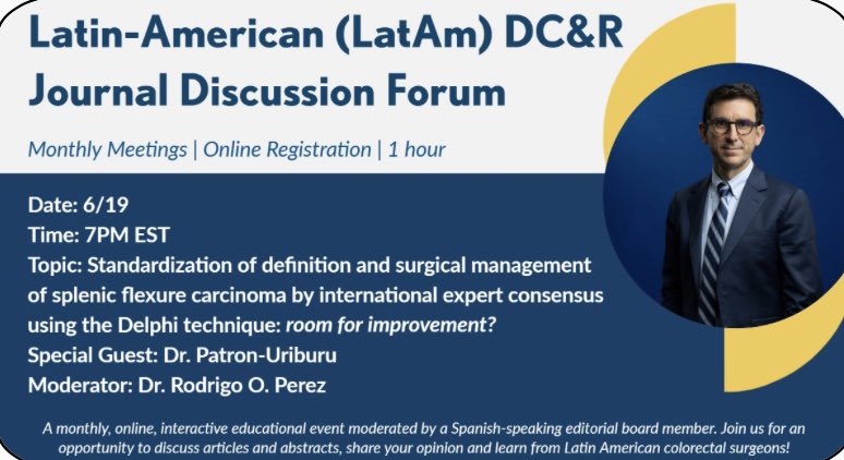 Latin-American (LatAm) DC&amp;R Journal Discussion Forum |  Zoom Access
Monday, June 19, 2023
Time: Jun 19, 2023 07:00 PM Eastern Time (US and Canada)

Join Zoom Meeting
us02web.zoom.us/j/88494168196?…

Meeting ID: 884 9416 8196
Passcode: 211974