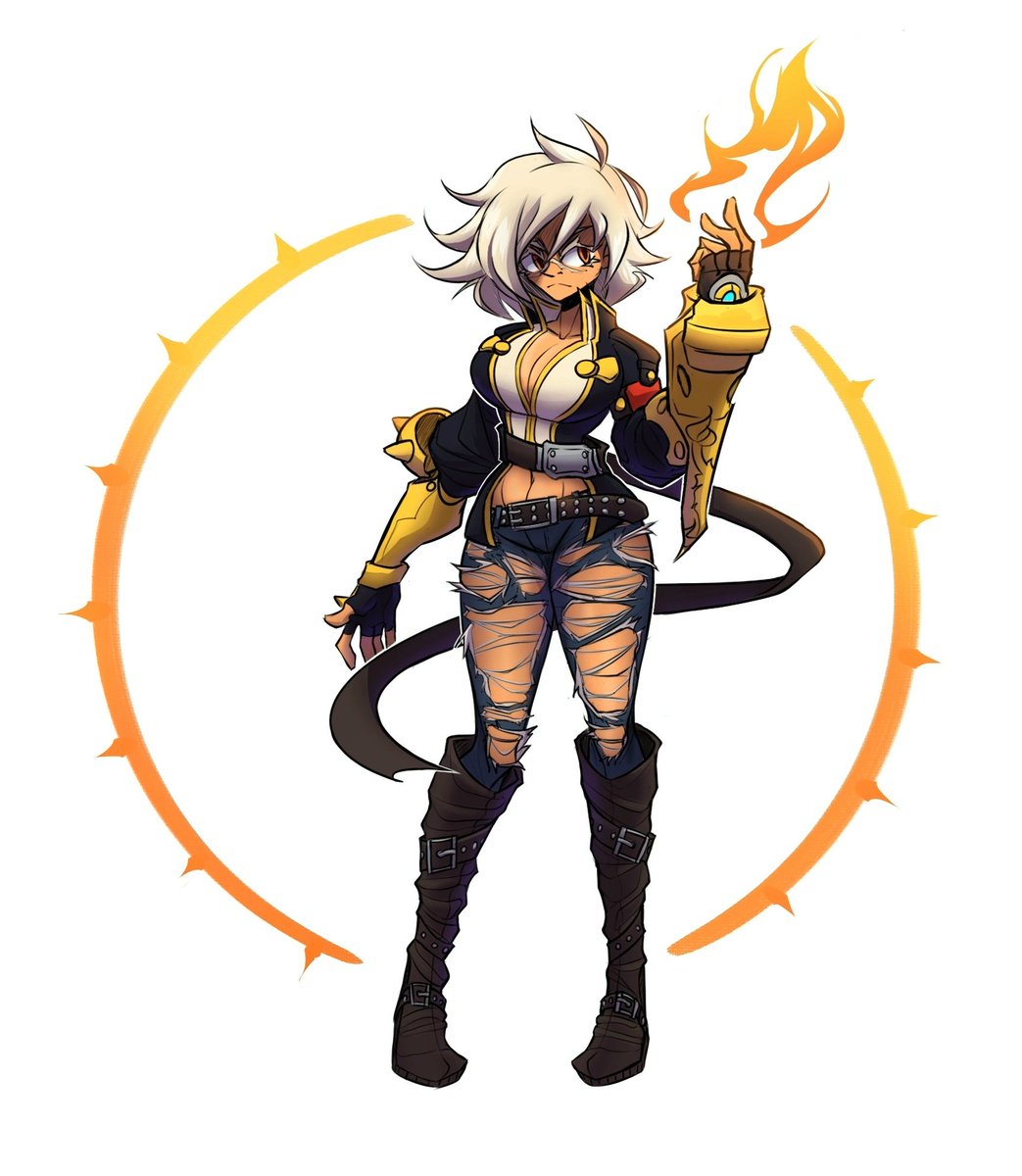 Vovagor on X: "bullet blazblue but she's wearing ripped jeans and some  funky boots https://t.co/BZPndW6KSv" / X
