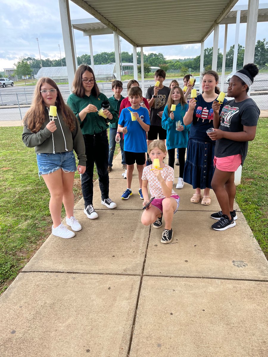 MorganBible's tweet photo. DMS STEAM camp- Ss had a variety of STEAM challenges including creating Sphero powered safety rescue vehicles, conducting an egg drop, and making catapults . We ended STEAM camp with a popsicle party, using 3D printed popsicle sticks made by Ss!  #GoldStandard https://t.co/3tDOBrXco2