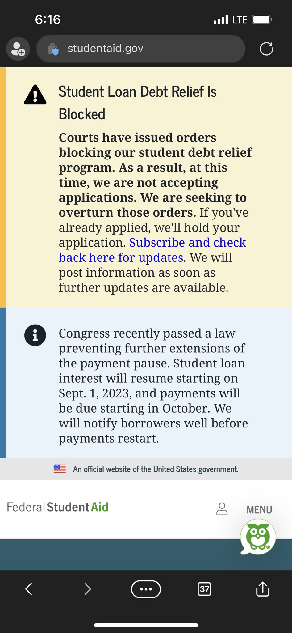 U.S. Department of Education on Twitter "⚠️ Public Service Loan (PSLF) Update ⚠️N