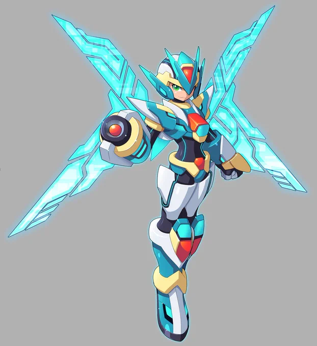 Aile Model X- Dive Armor #2021art #Megaman #XDiveOffline