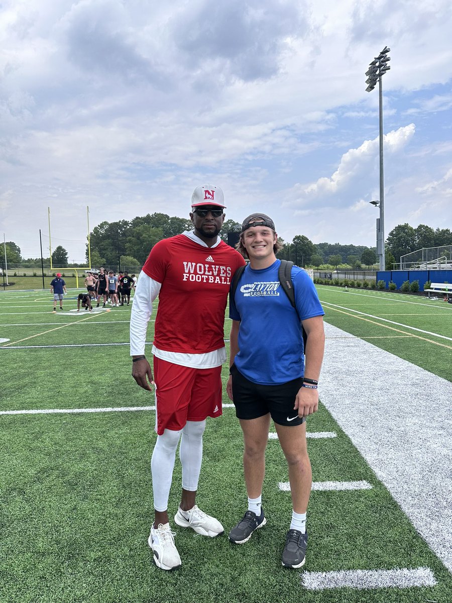 KyleNesselrode's tweet photo. Had a great time at the @WingateFb prospect camp! @Coach_Lampkin @CoachNRosen @CoachHornsby_LR https://t.co/fMwtHal2ys