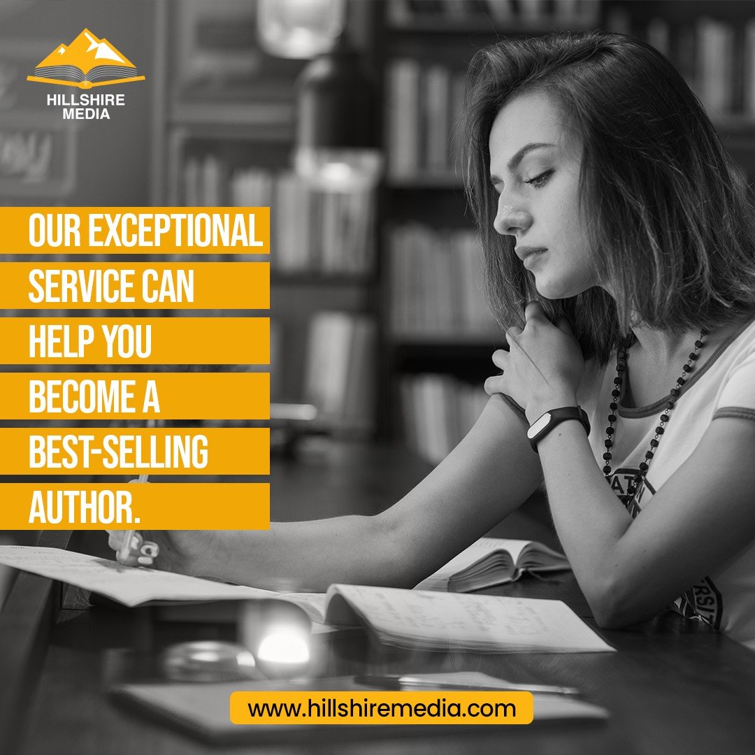 To learn more about our services, stop by our website.
hillshiremedia.com

#HillshireMedia #ExceptionalService #BestSellingAuthor #AuthorSuccess #WritingGoals #AuthorJourney #BookPromotion #AuthorSupport #PublishingSuccess #WritingCommunity #BookMarketing #AuthorServices