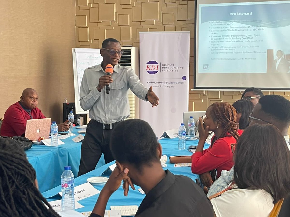 Kimpact_Global's tweet photo. Aro Leonard of @wabmaonline, facilitated a detailed and interactive session yesterday, at the @KDI_ng Gender-sensitive Reporting Training for Key Media Personnel.
#SAGE #WDN #GSRT
1/2 https://t.co/6DxDcGVDpF