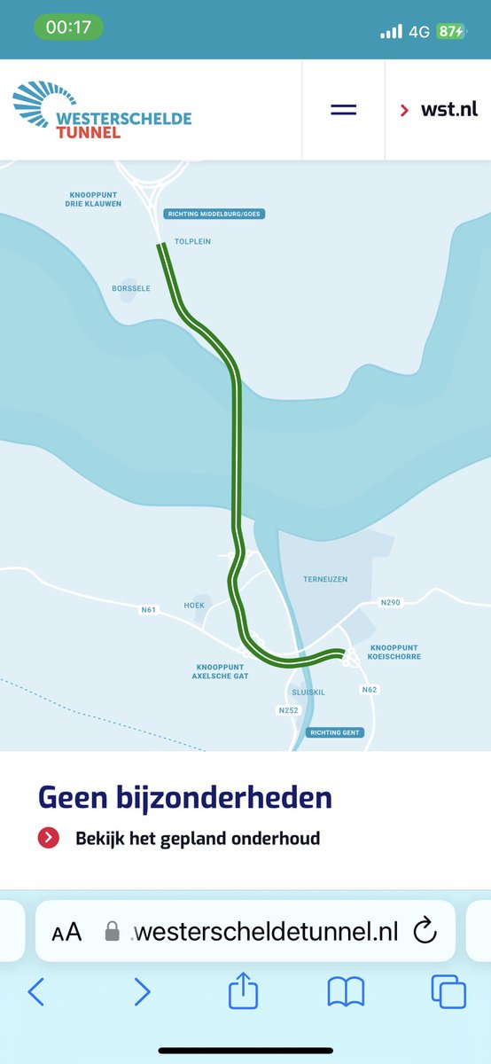 Ook #weaterscheldetunnel deels afgesloten en hele weg 70,  terwijl op site staat ‘geen bijzonderheden’ … ik wil naar huis!