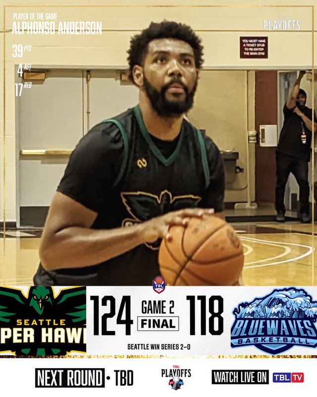 Congrats to @fonzo_10 Alphonso Anderson & his @ssuperhawks for making it to the Regional Finals in a big win over the @lbbluewavesbasketball‼️

Don’t miss a second of action on TBLTV.tv

  #adifferentleague

🇺🇸🏀🇨🇦

“Where the SPIRIT of the GAME LIVES”