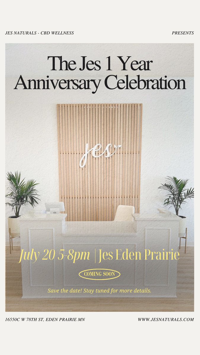 jescbd's tweet photo. Weโre working on our best party yetโฆ live music, food, drinks, huge prizes & so much more. Save the date!!
#cbd #mnhemp #minnesota #edenprairie #smallbusiness #twincities #lakeminnetonka
https://t.co/c69IHTx9tN https://t.co/ek2riOaM3n