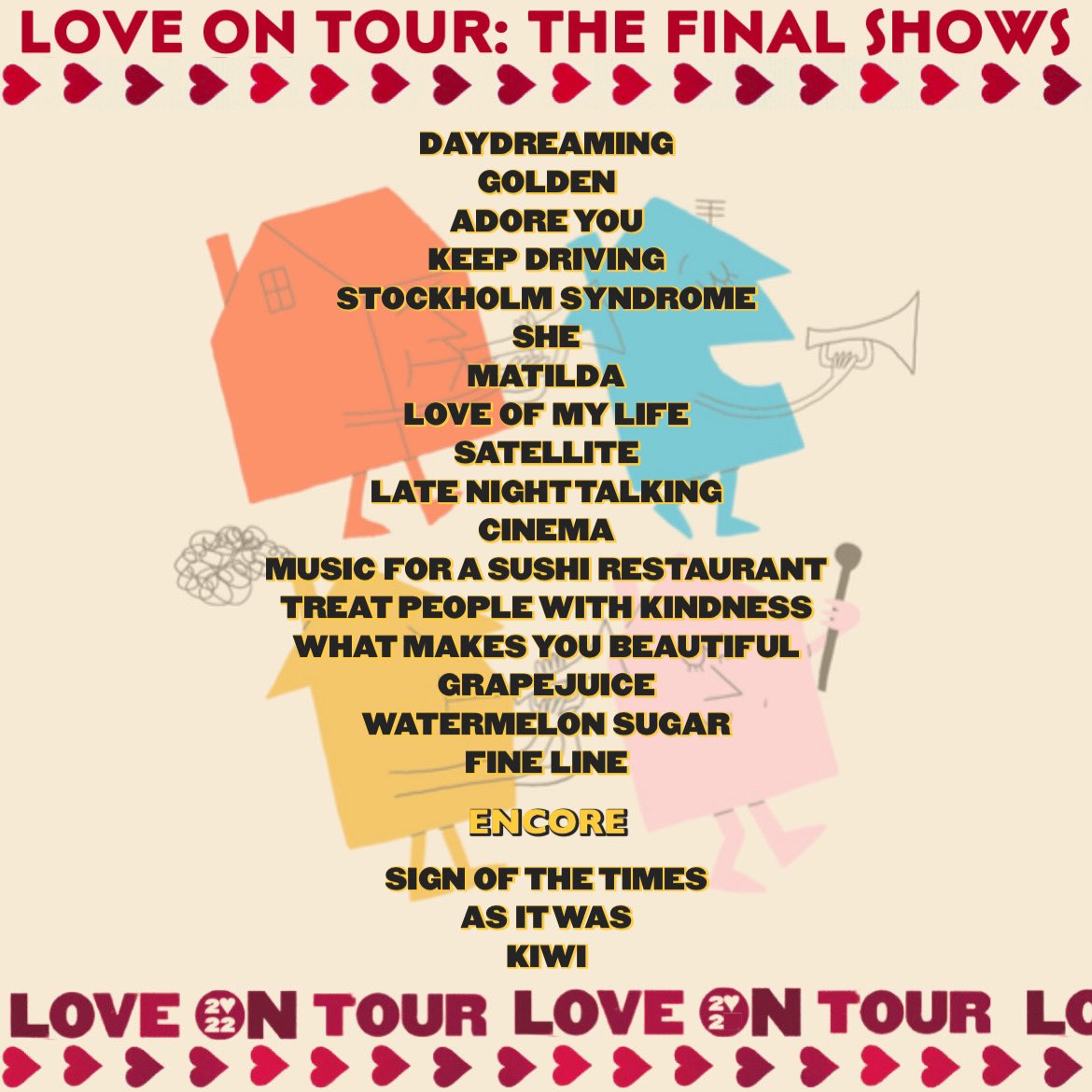 THE FINAL SHOWS // SET-LIST V6