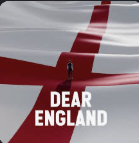Fabulous evening at #DearEngland at @NationalTheatre - funny, moving, brilliantly staged and performed . Perfect combination of 2 of my favourite things #football and #theatre . “ComeOnEngland”