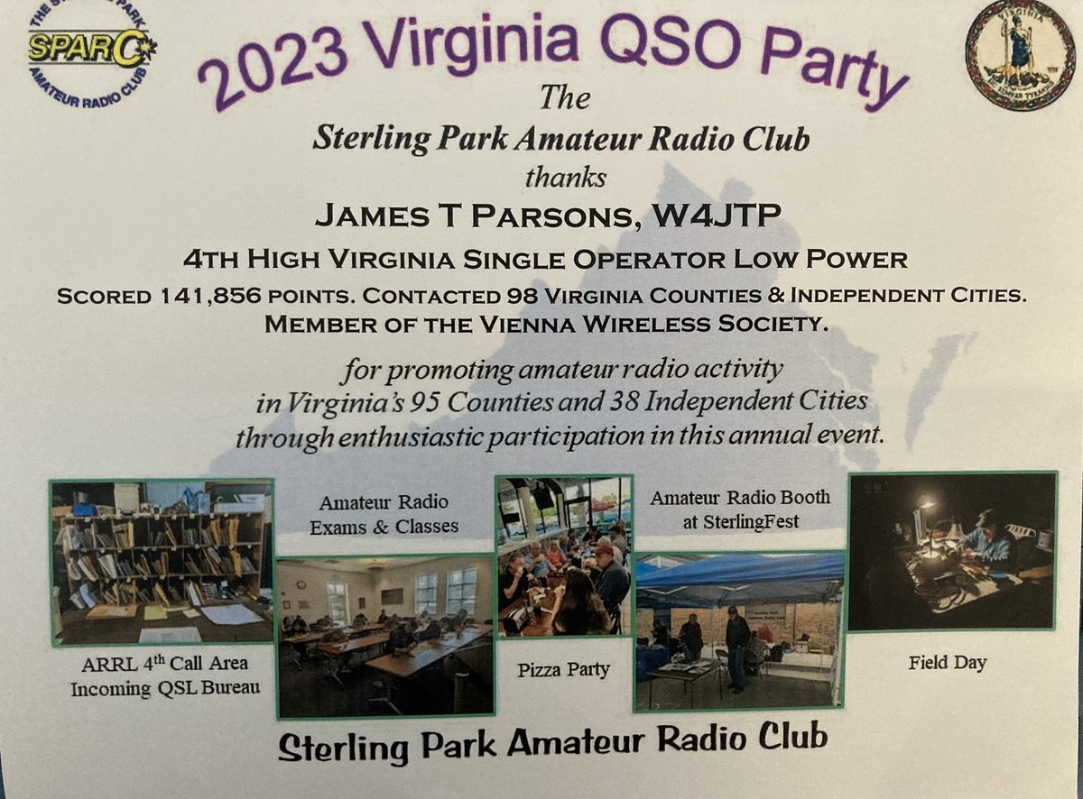 An unexpected new piece of wallpaper. The raggedy batch of wire that somewhat vaguely resembles an inverted vee never ceases to amaze. #hamradio #AmateurRadio #contesting
