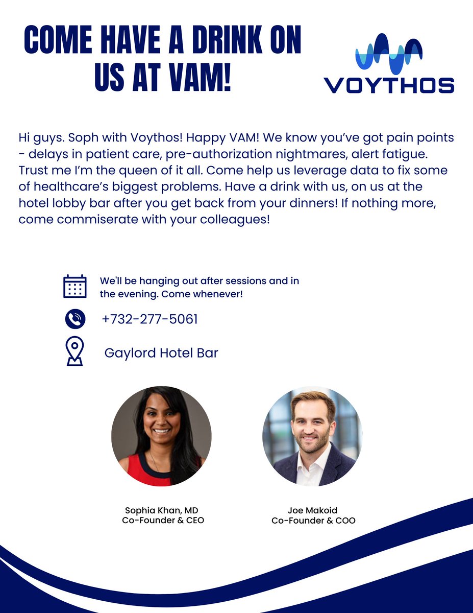 So excited to be back at VAM this year!

Come hang with @joemakoid and me, and have a drink on us.

We will be hanging at the hotel bar tomorrow and Friday!

#VAM23 #svs