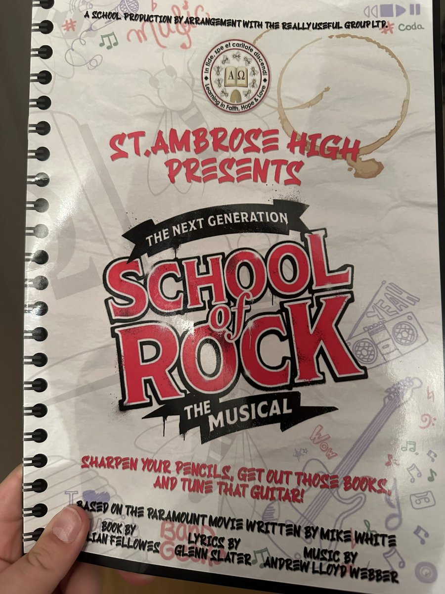 MrMWishart's tweet image. A great night watching our school show, School of Rock! So proud seeing many of the pupils I teach shine on the stage! So much talent at @stambrosehigh #ambees 🤘🏽🎸