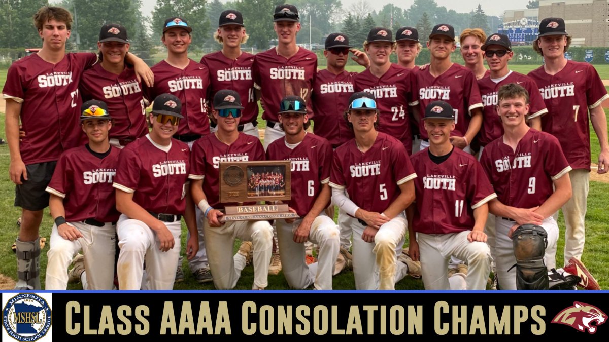 The 2023 Lakeville South Cougars squad finished their state run with a record of 2-1. That was good for 5th place/Consolation Champs. A great season. Thank you to the players, coaches, parents and friends for making it so fun. Their final record was 18-9. Good luck seniors. LGS