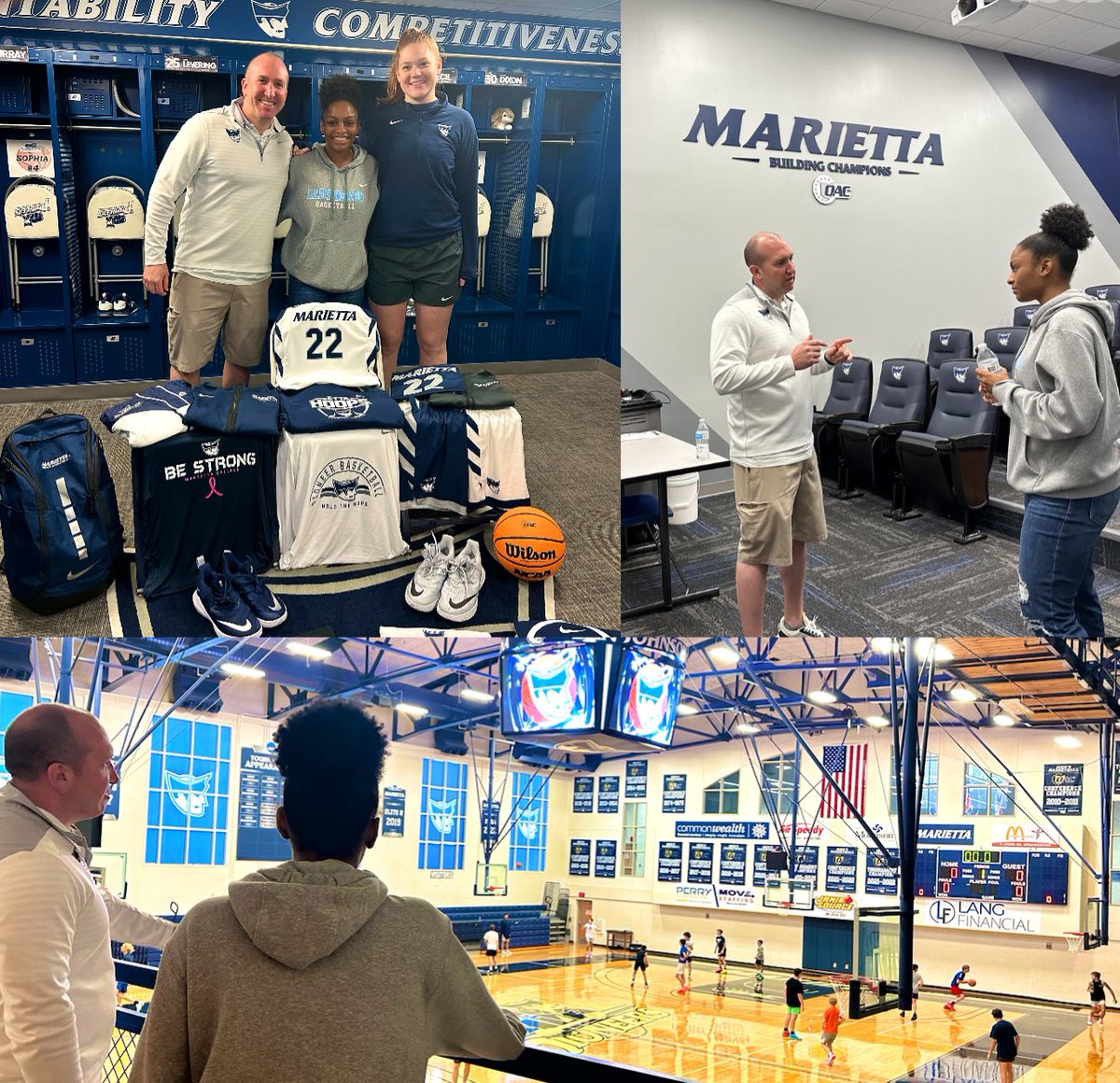 Thank you to @Coach_Vivian, @jen__andersen & @Karlee_Z for the great campus visit today and the offer to be apart of the @Marietta_WBB family! #GoPioneers